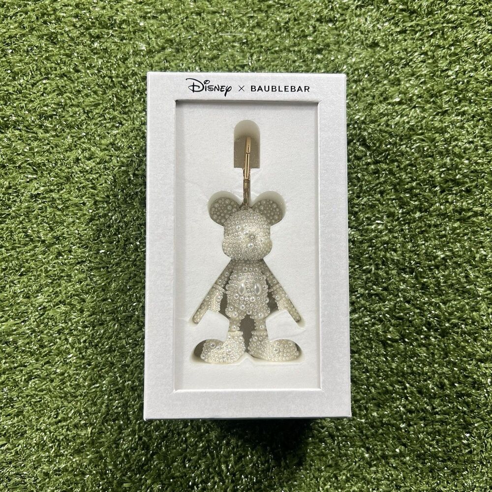 Disney x Baublebar Mickey Mouse Keychain Bag Charm - Ivory Pearl